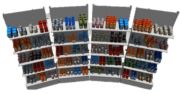 Complex multi-body scene